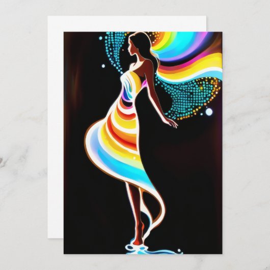 sereniteit van de regenboog kaart (Voorkant / Achterkant)