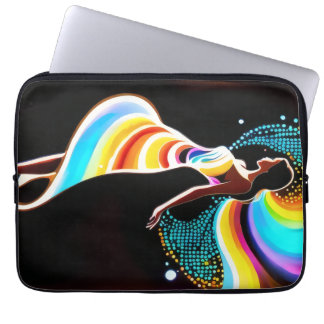 sereniteit van de regenboog laptop sleeve