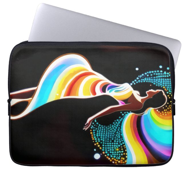 sereniteit van de regenboog laptop sleeve (Voorkant)