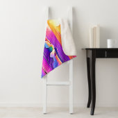 sereniteit van de retrogolf-zonsondergang sherpa deken (In situ)