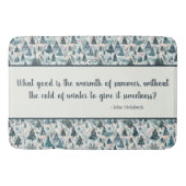 sereniteit van het winterbos badmat (Voorkant)