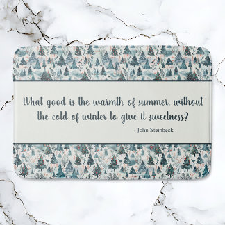 sereniteit van het winterbos badmat