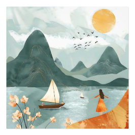 Sereniteit van het Zee Foto Afdruk