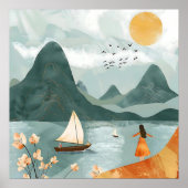 Sereniteit van het Zee Poster (Voorkant)