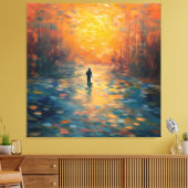 Sereniteit van Monet Canvas Afdruk (Insitu (Woonkamer))