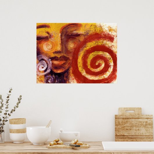 Sereniteit van Nathan Jalani Taylor Poster (Keuken)