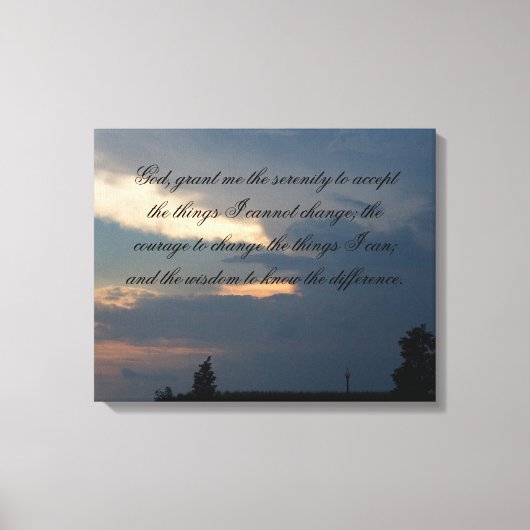 sereniteitsgebed canvas afdruk (Voorkant)