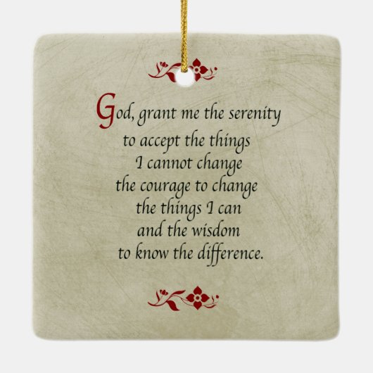 Serenitepicel/ stijl/dubbelzijdig keramisch ornament (Achterkant)