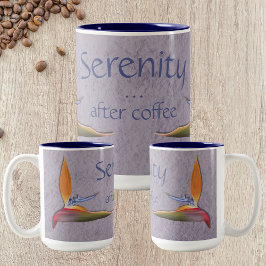Serenity After Coffee beroemd gemaakt door Bird of Tweekleurige Koffiemok