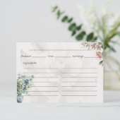 Serenity Basic Recept Kaart (Staand voorkant)