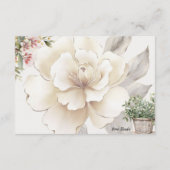 Serenity Blank Recept Kaart (Achterkant)