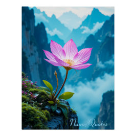 Serenity Bloom – Lotus Above the Mist Perfect Poster