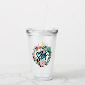 Serenity Blue Boerderijen Acryltumbler Acryl Drinkbeker (Achterkant)