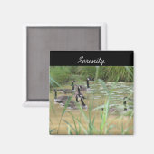 Serenity Canada Gese Inspirerend Natuur Magnet Magneet (Voorkant / Achterkant)
