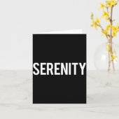 Serenity - Cool New Funny Name Fan Gift Tee  Kaart (Gele Bloem)