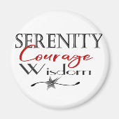 Serenity Courage Wisdom Magneet (Voorkant)