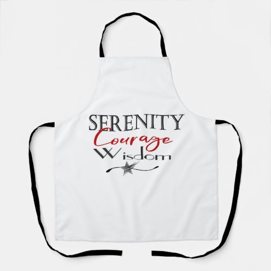 Serenity Courage Wisdom Schort (Voorkant)
