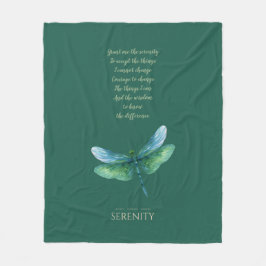 Serenity Dragonfly Fleece Deken