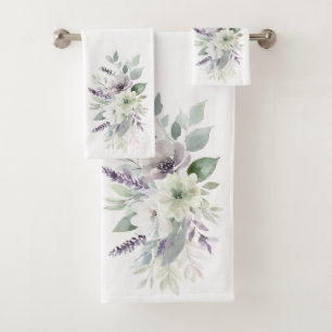 Serenity Floral serviette de bain Trio