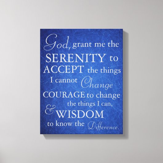 Serenity Gebed op Canvas Afdruk (Voorkant)