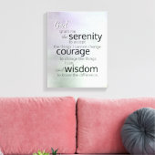 Serenity gebeden omwikkeld canvas op zachte kleure (Insitu (Woonkamer))