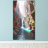 Serenity Herfsten: Majestic Canyon Escape Canvas Afdruk (Insitu (Houten vloer))