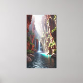 Serenity Herfsten: Majestic Canyon Escape Canvas Afdruk (Voorkant)