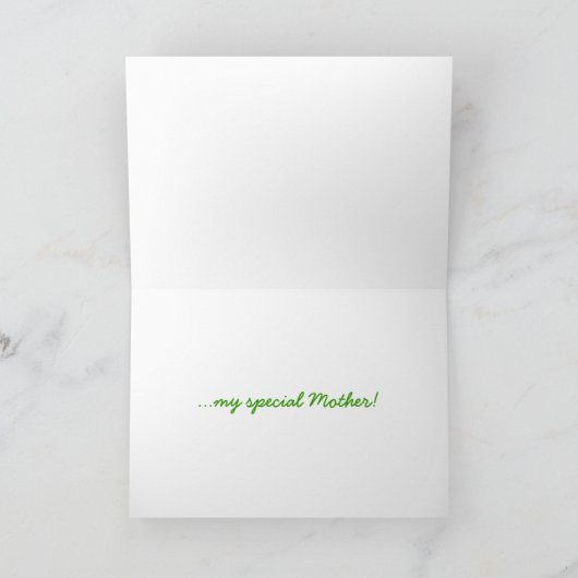 Serenity hug Mother's Day card - customized Kaart (Binnen)