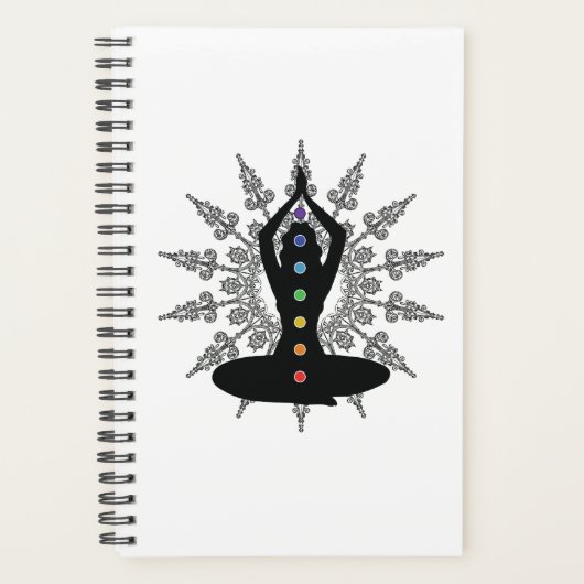 Serenity in Alignment: Yoga Pose en Chakras Planner (Voorkant)