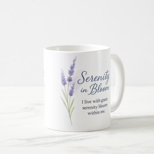 Serenity in Bloom — Mug (Devant droit)
