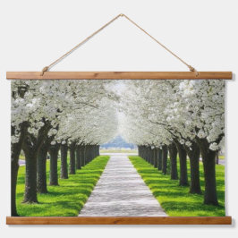 Serenity in Bloom – Natuur Pathway Fabric Wall Hangend Wandkleed