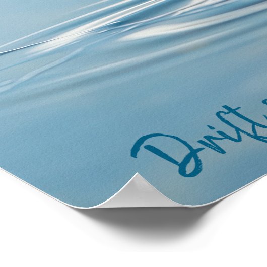 Serenity in Motion: drijvende paardenbloem zaad Poster (Hoek)