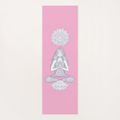 Serenity in Motion - Mandala Meditatie Kunst Yogamat (Achterkant)