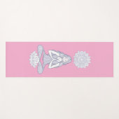 Serenity in Motion - Mandala Meditatie Kunst Yogamat (Voorkant (horizontaal))