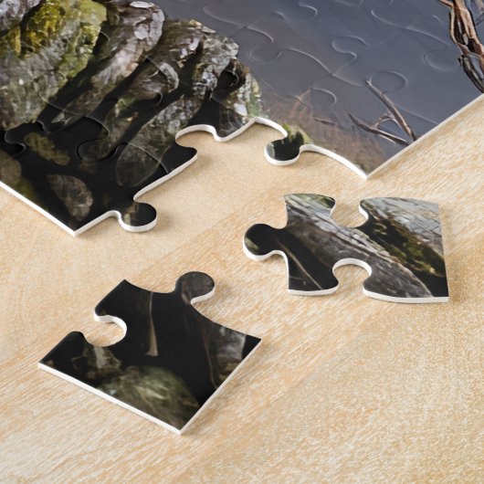 Serenity in Pieces Lakeside Landschap Legpuzzel (Zijkant)