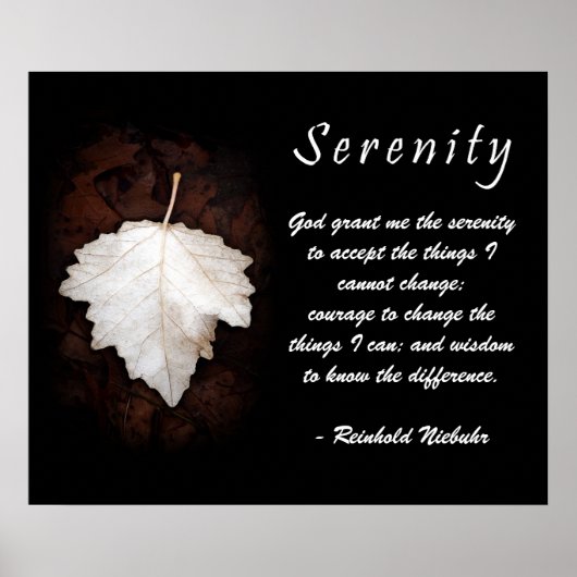 Serenity Inspirerend Poster (Voorkant)