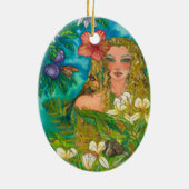 Serenity kerstversiering keramisch ornament (Achterkant)