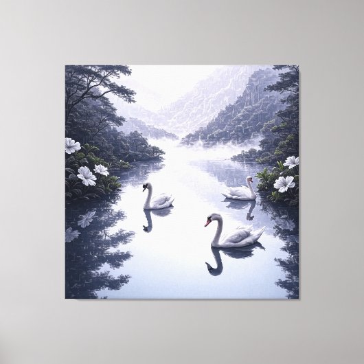 Serenity Lake Canvas Afdruk (Voorkant)