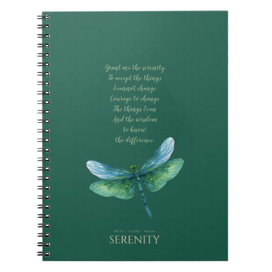 Serenity Libelule Notitieboek (Voorkant)