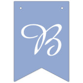 Serenity Light Blue & White Script Letters Aangepa Vlaggetjes (Tweede vlag)