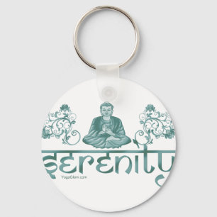 serenity meditation green sleutelhanger