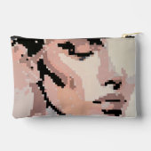Serenity Modern Neutral Pixel Art Portrait Etui (Achterkant)
