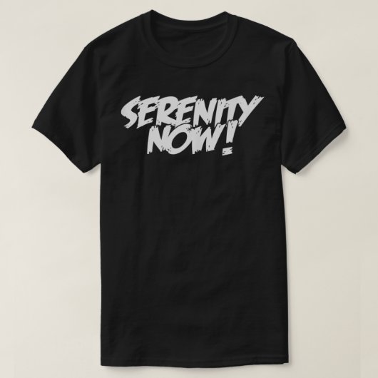 SERENITY NOW Angry Alcoholics AA Narcotics NA Anon T-shirt (Design voorkant)