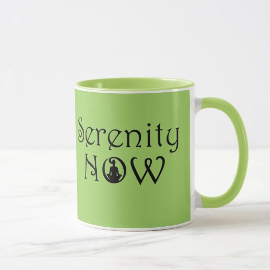 Serenity Now Mug - Cadeaux Uniques De Yoga (Droite)