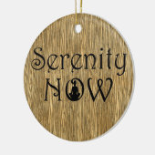 Serenity Now - Yoga-kerstversiering Keramisch Ornament (Links)