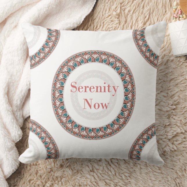 Serenity Now Zachte Mandala Kussen (Deken)