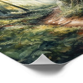 Serenity of Natuur Peaceful Forest Poster (Hoek)