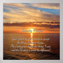 Serenity Payer - Ocean Sunset.