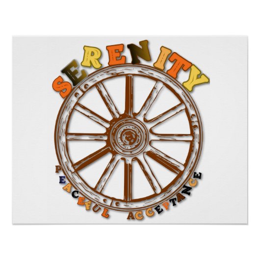 Serenity - Peaceful Acceptance Poster (Devant)
