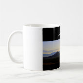 Serenity Père Noël Fe Mountains à Sunrise Mug (Gauche)